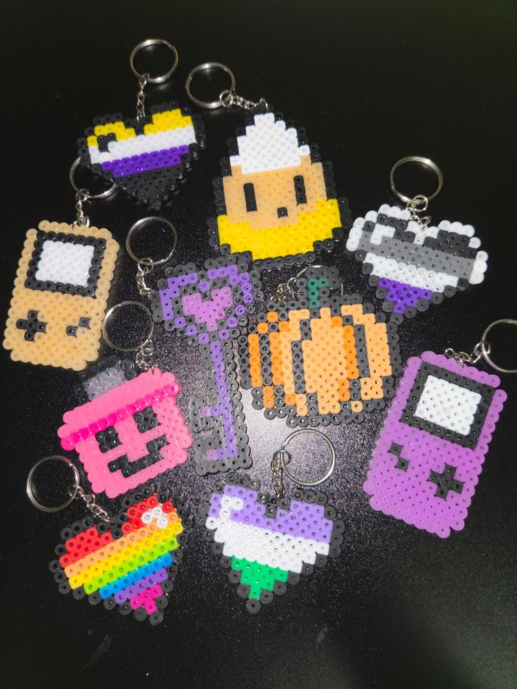 Medium Perler Keychains