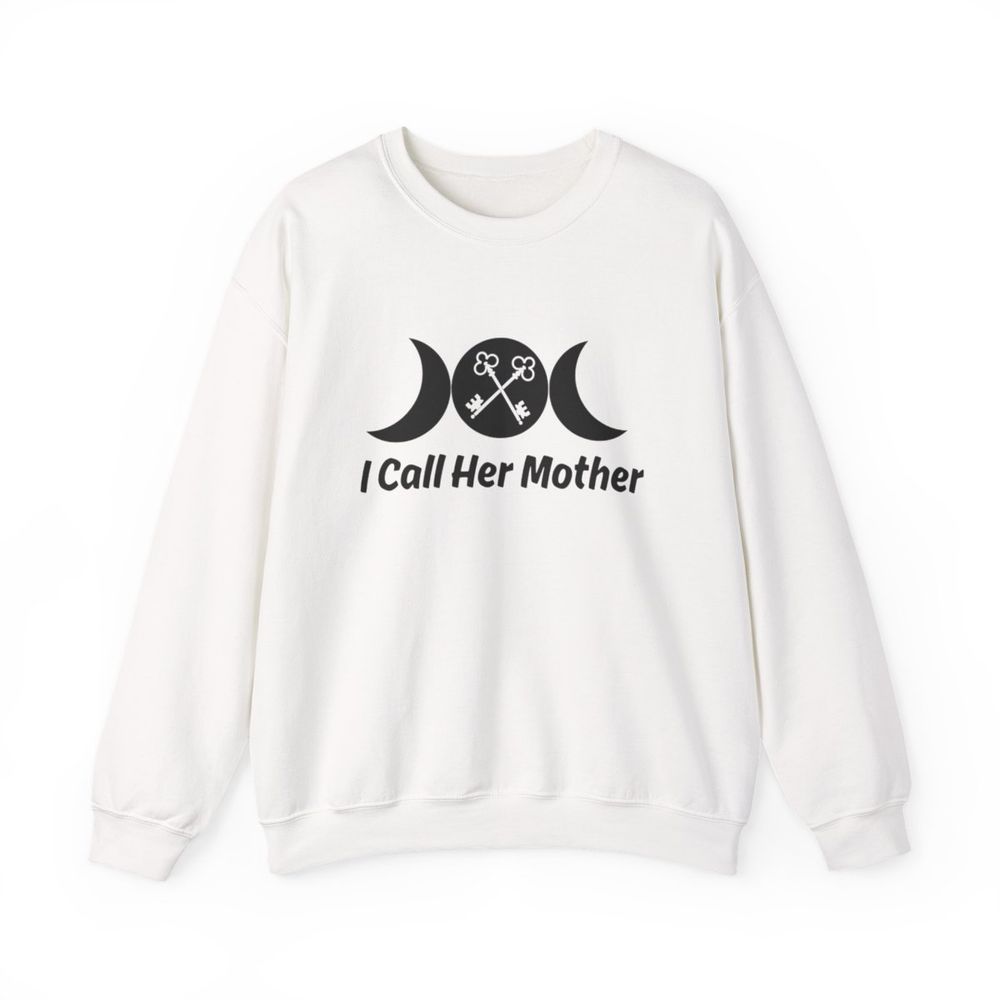 Witchy Triple Moon Crewneck Sweatshirt — "I Call Her Mother"