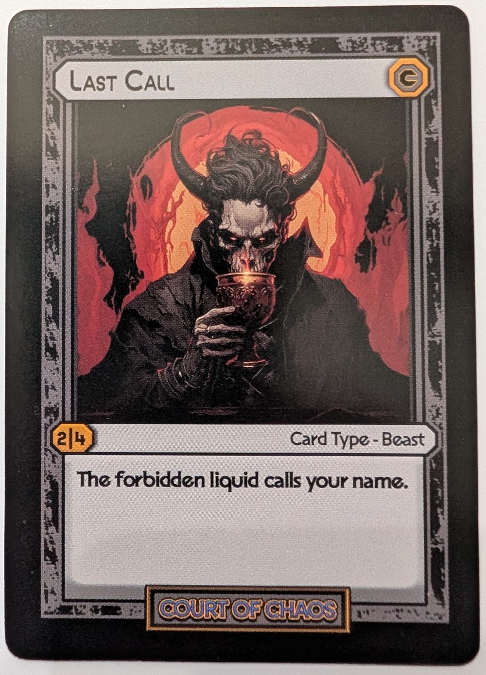 Last Call - Divorced Dads Court of Chaos Deck Card