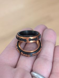 Set of two in inverse Copper and Gunmetal Black.