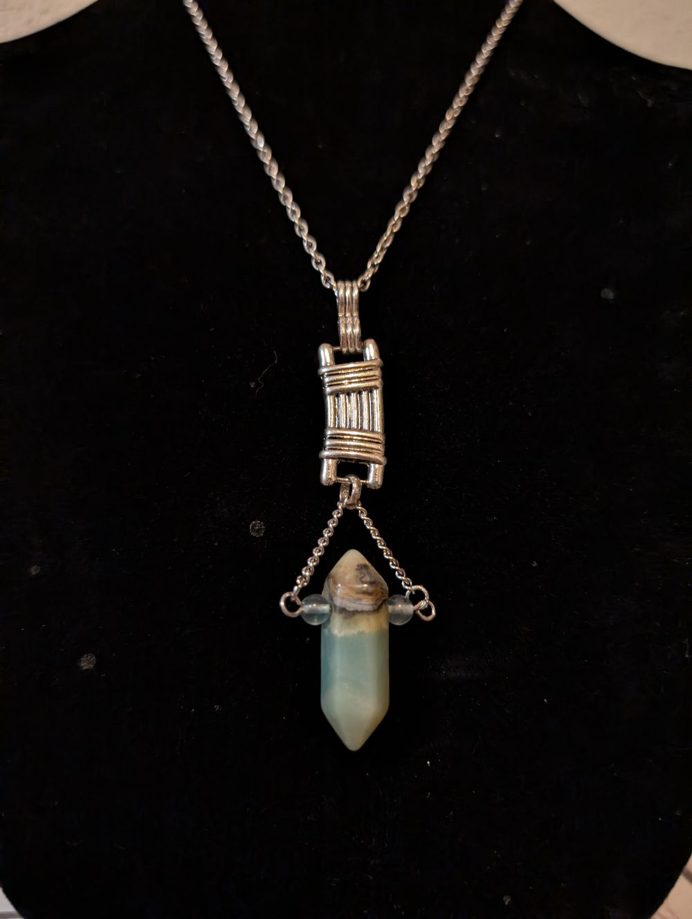 Adventurine Point Charm Necklace