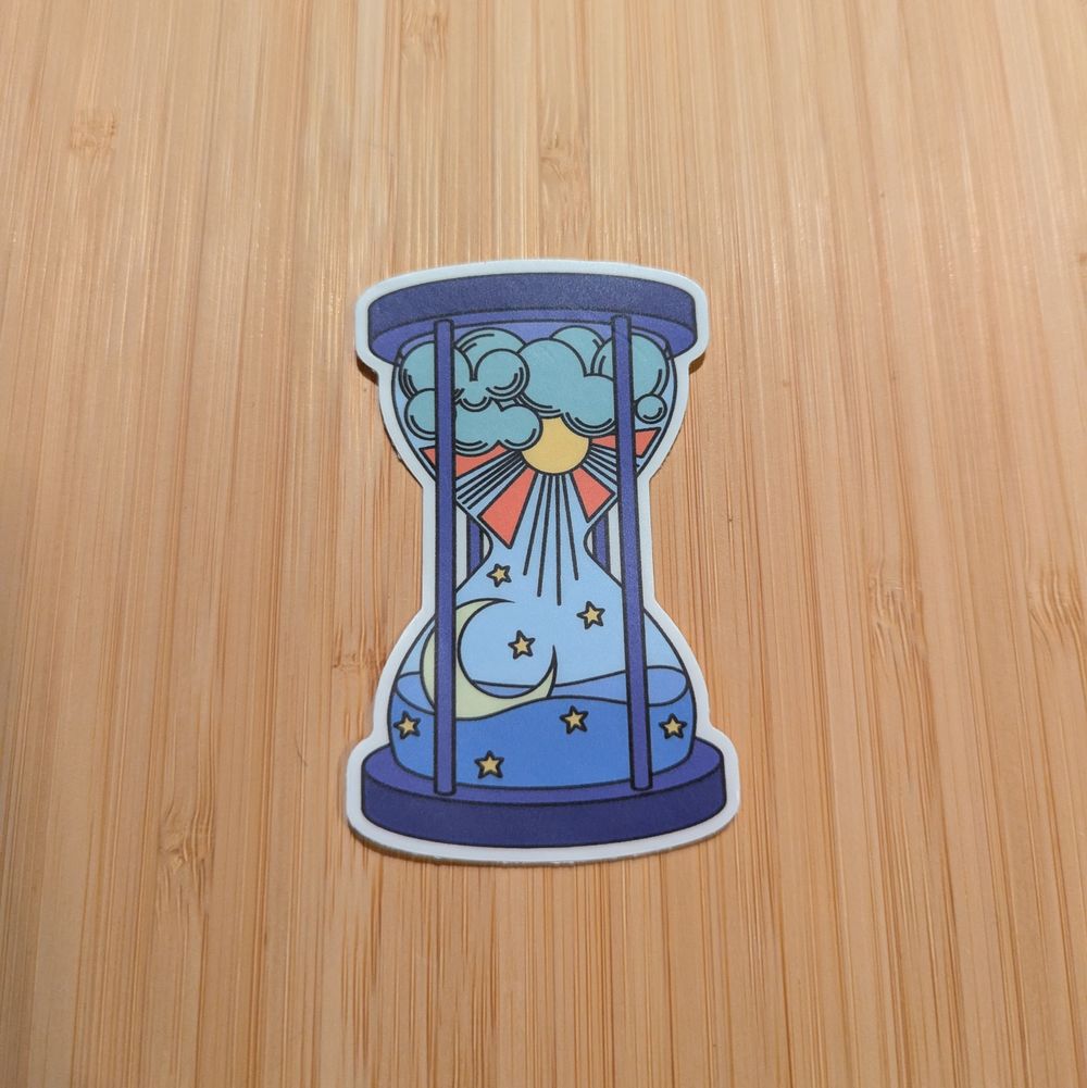 Celestial Hourglass Sticker