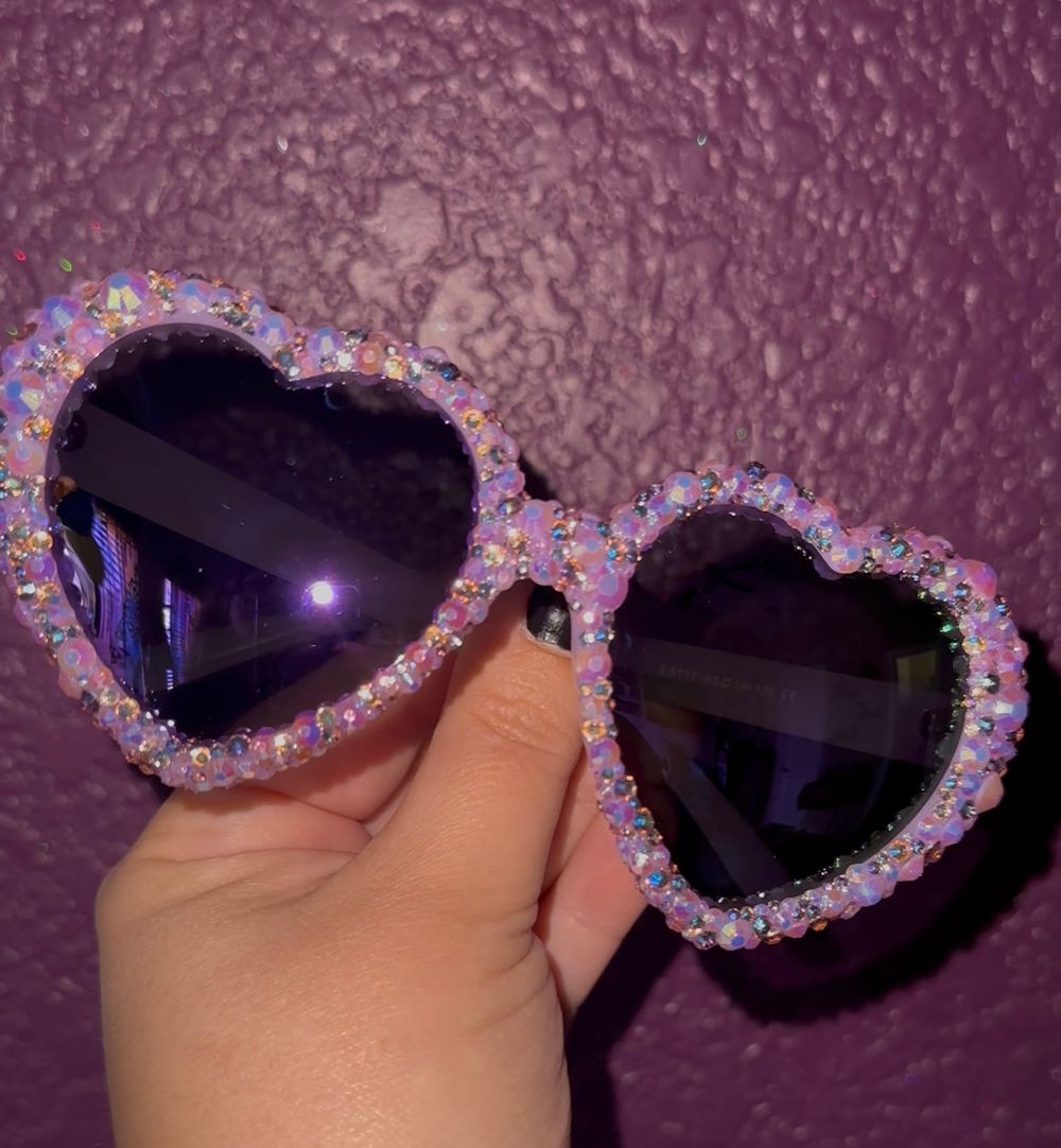 Purple Eltons Sunglasses