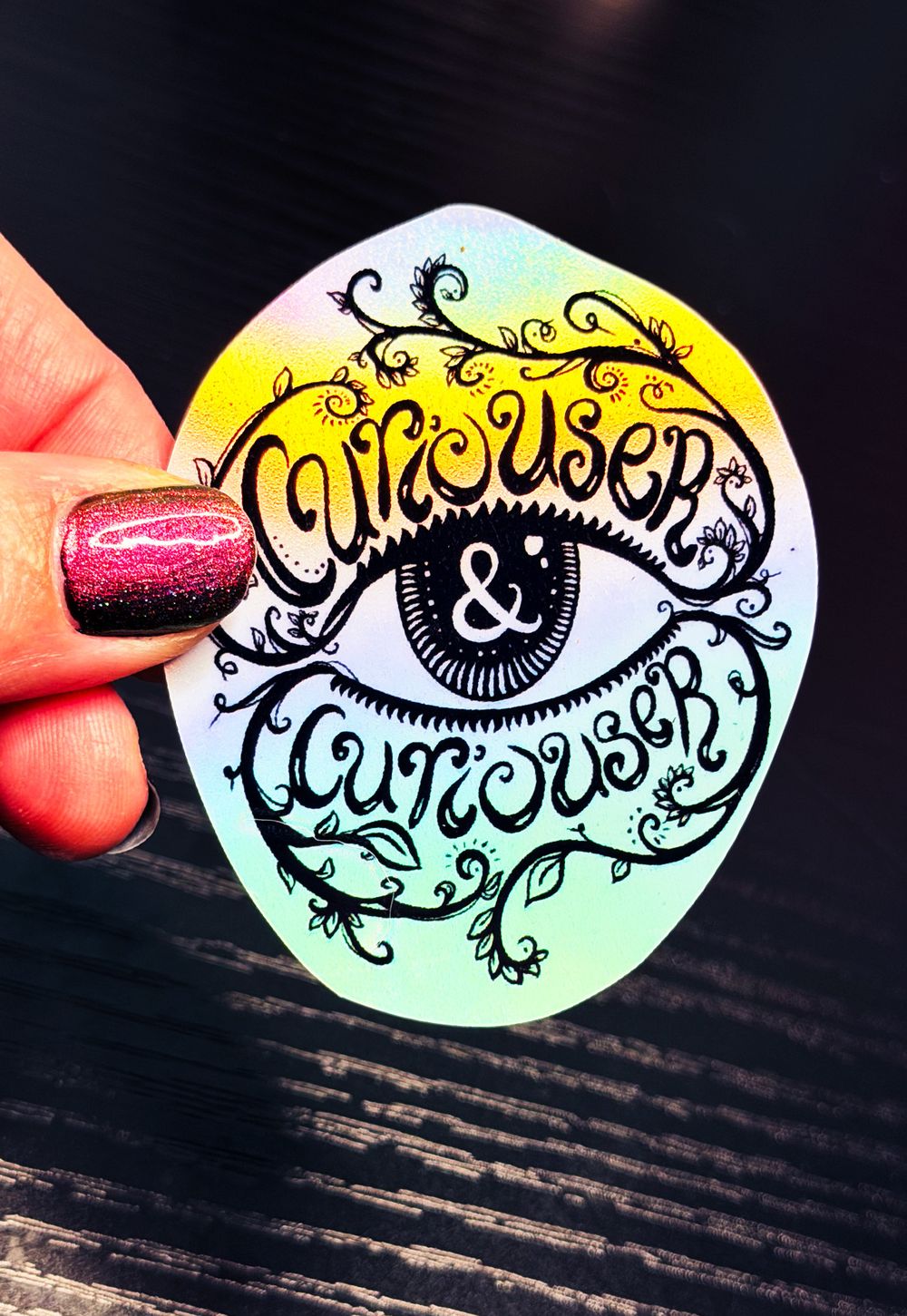 Curiouser & Curiouser Sticker