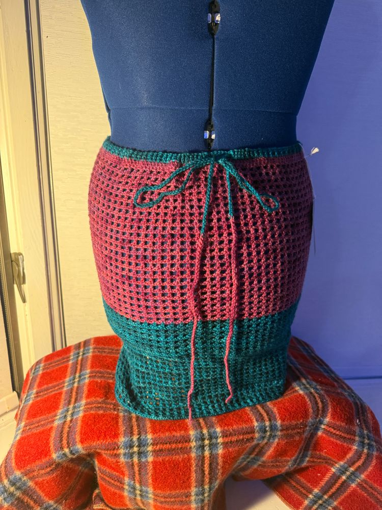 Teal & Magenta Skirt