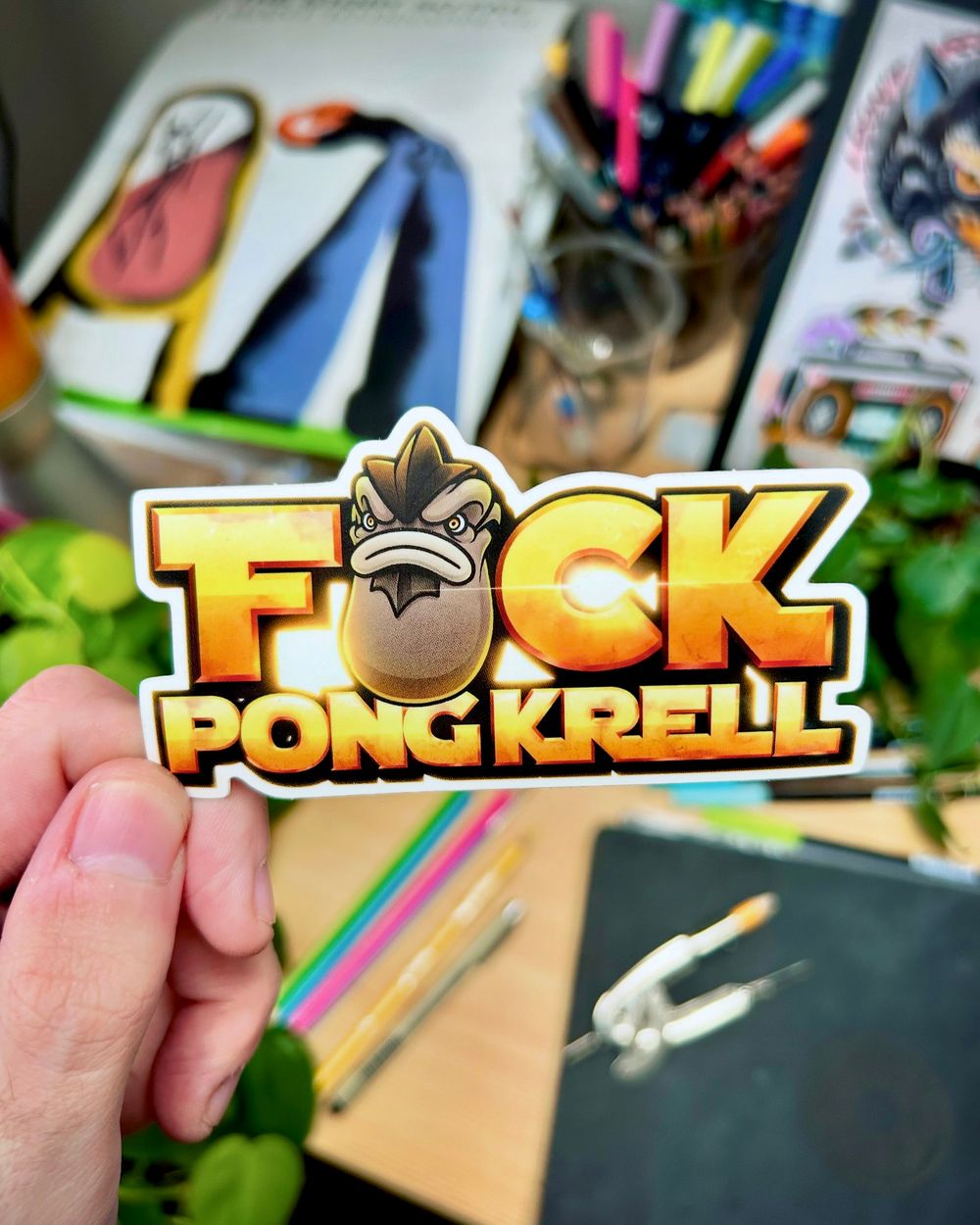 Fck Pong Krell - Vinyl Sticker