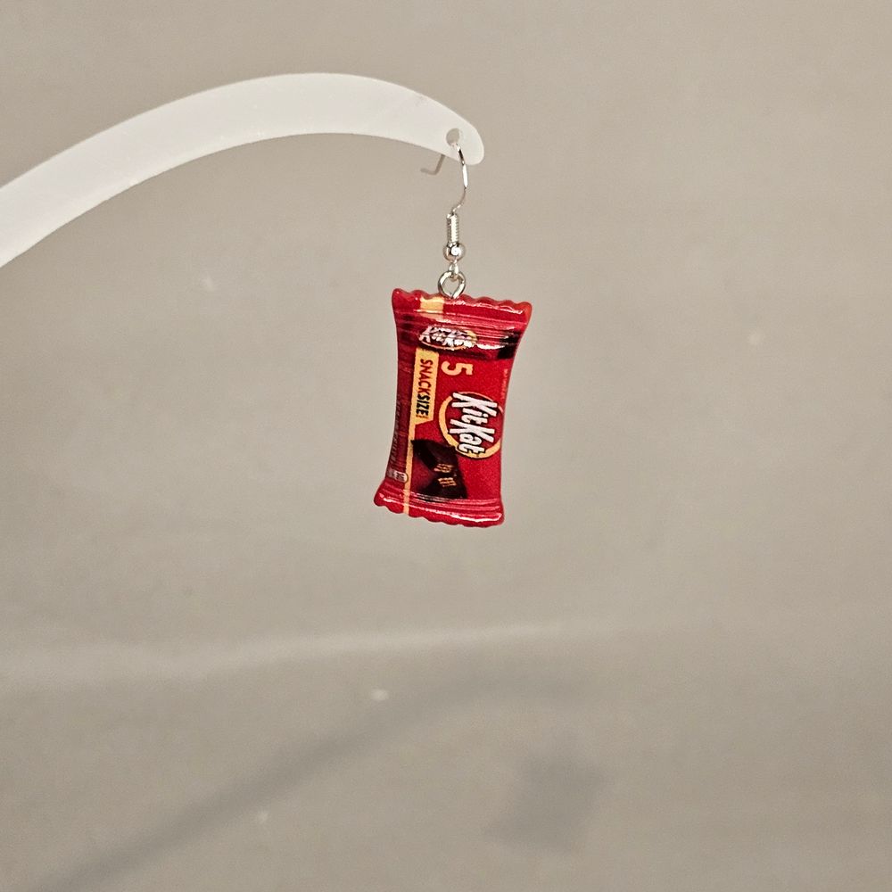 Item #75 KitKat Bar Earring