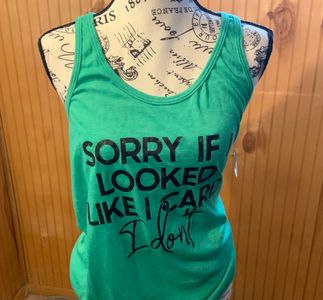 Green Racer Back Tank Top 