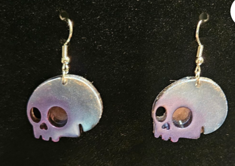 Side Eye Skull Earrings