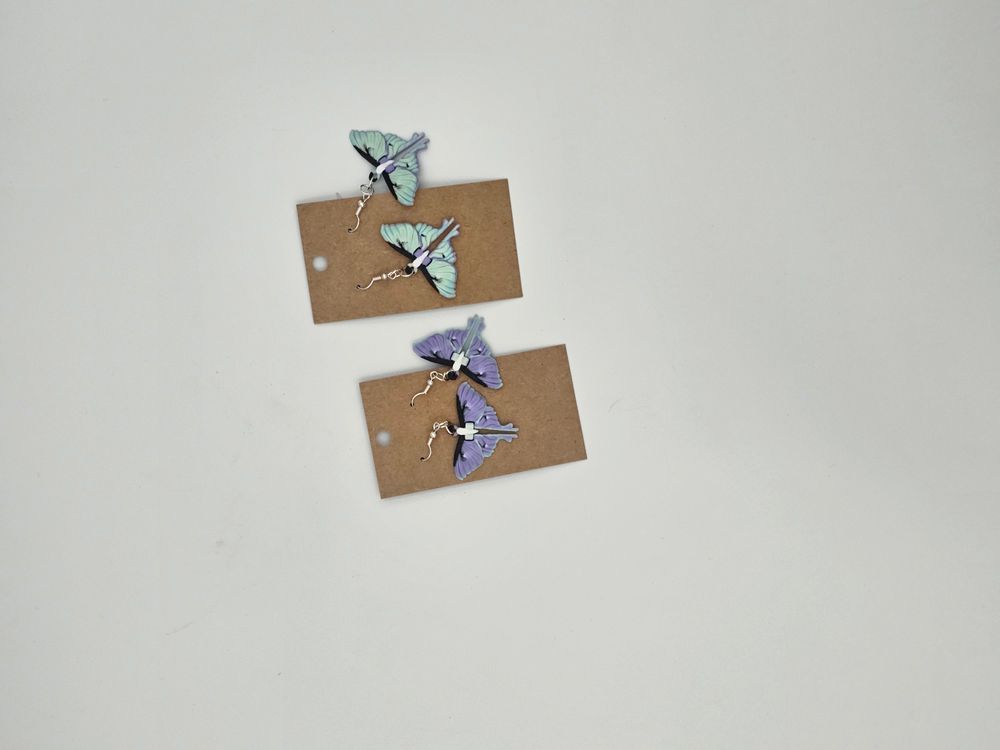 Lunar Moth Earrings