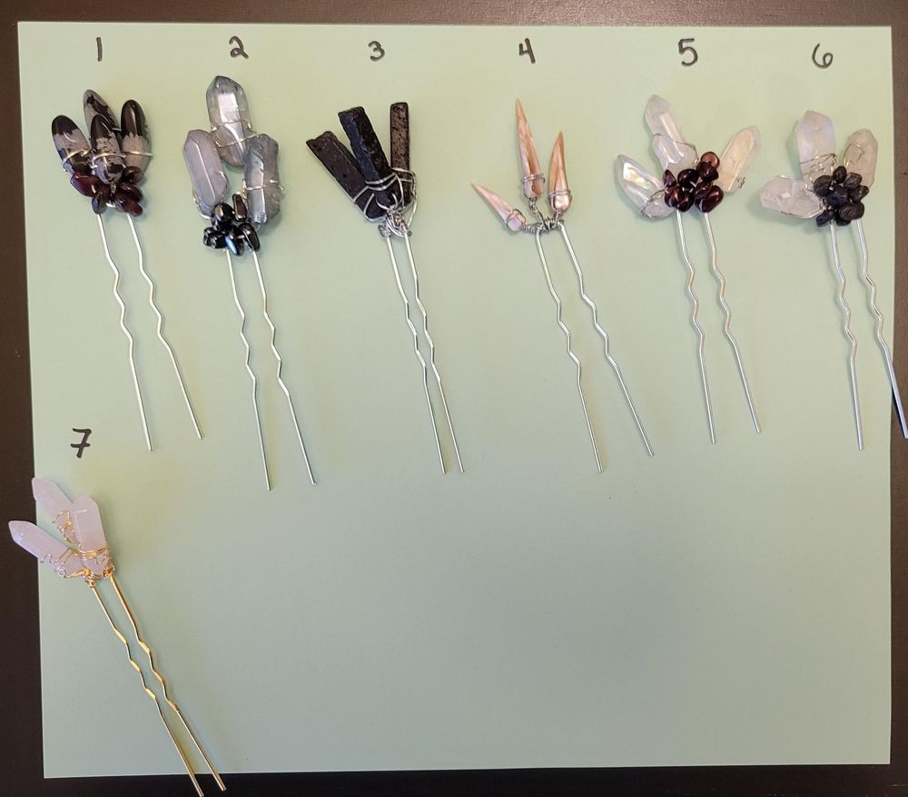 Crystal Hair Pins
