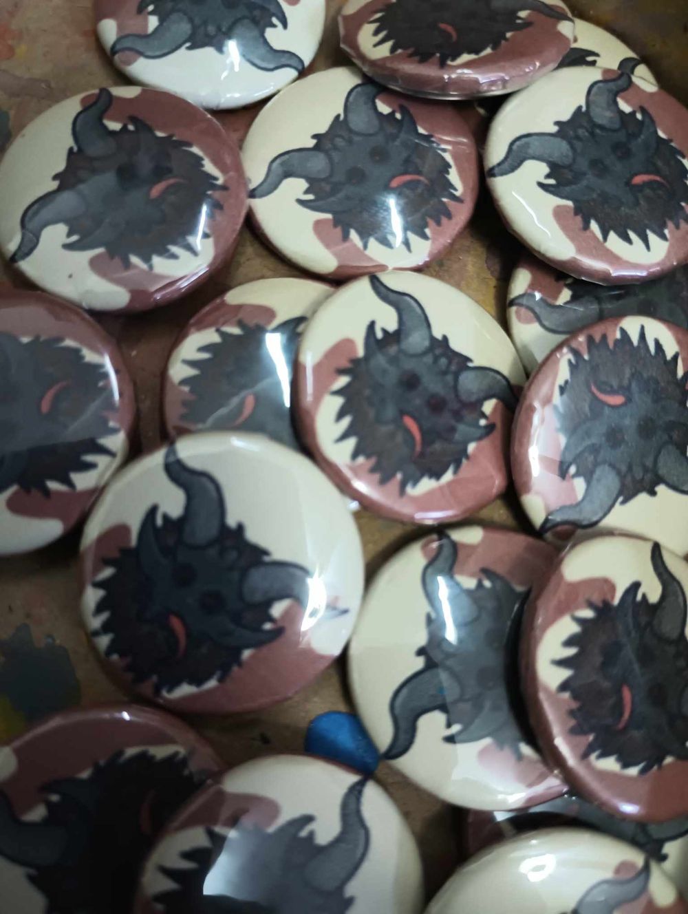 Krampus Button
