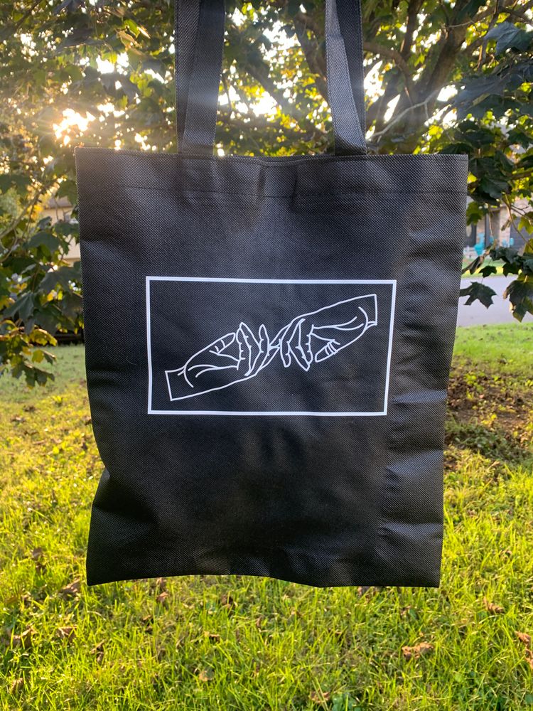 Artsy "Creation of Adam" Inspired Tote Bag (HTV)