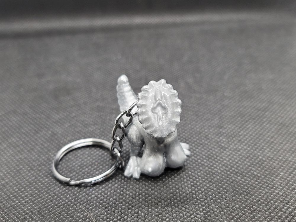 Lady-a-Saurus Keychain