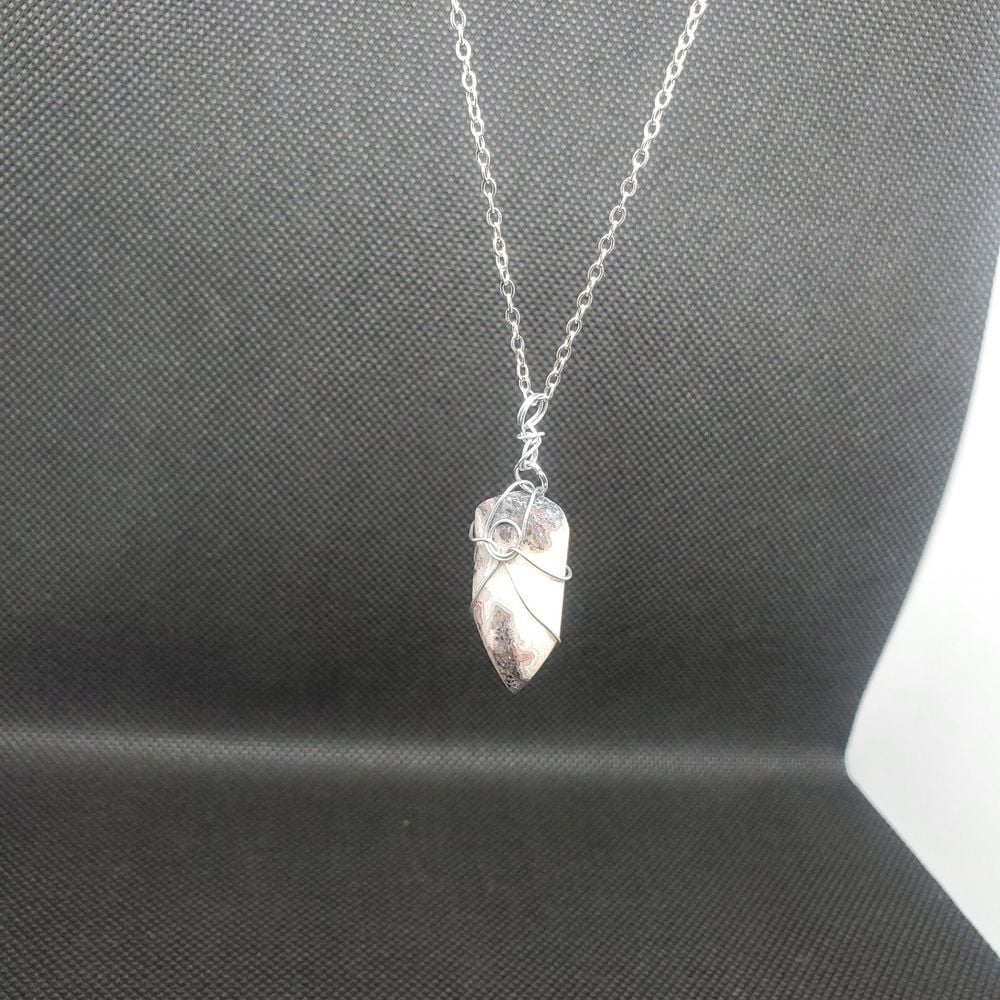Wire Wrapped Agate Necklace