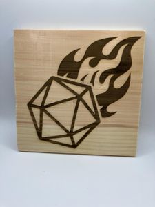 d20 on fire