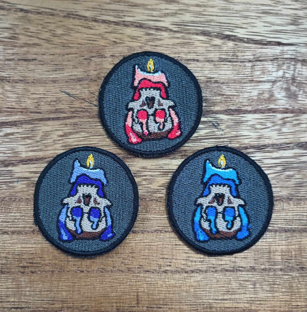 Candle in Skull Patch