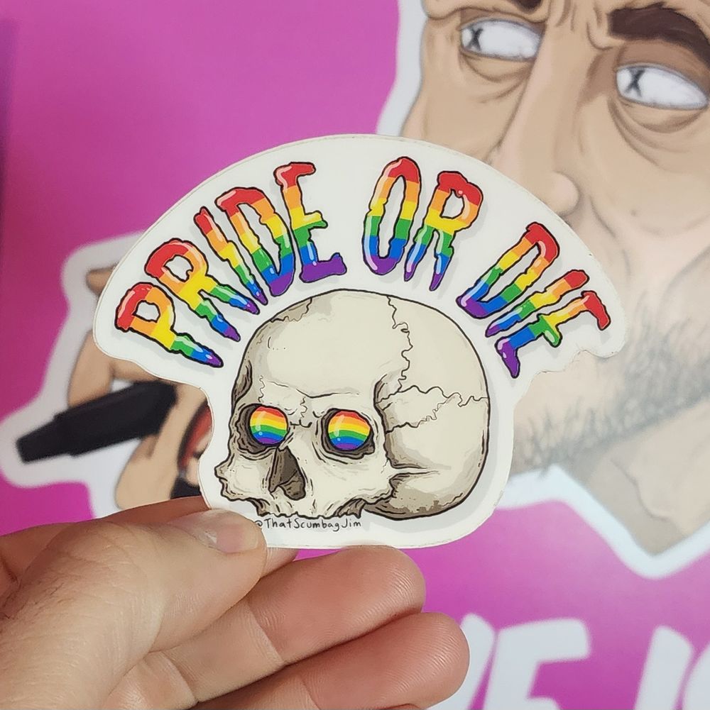 Pride or Die sticker