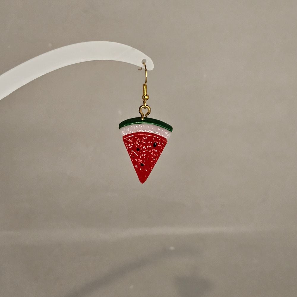 Item #131 Watermelon Slice Earring