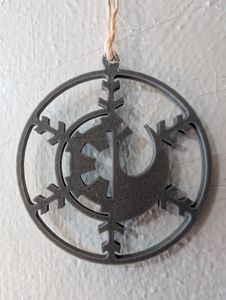 A Fusion of the Galactic Empire emblem and the Rebel Alliance emblem from Star Wars