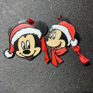 Romantic holiday mice ornaments