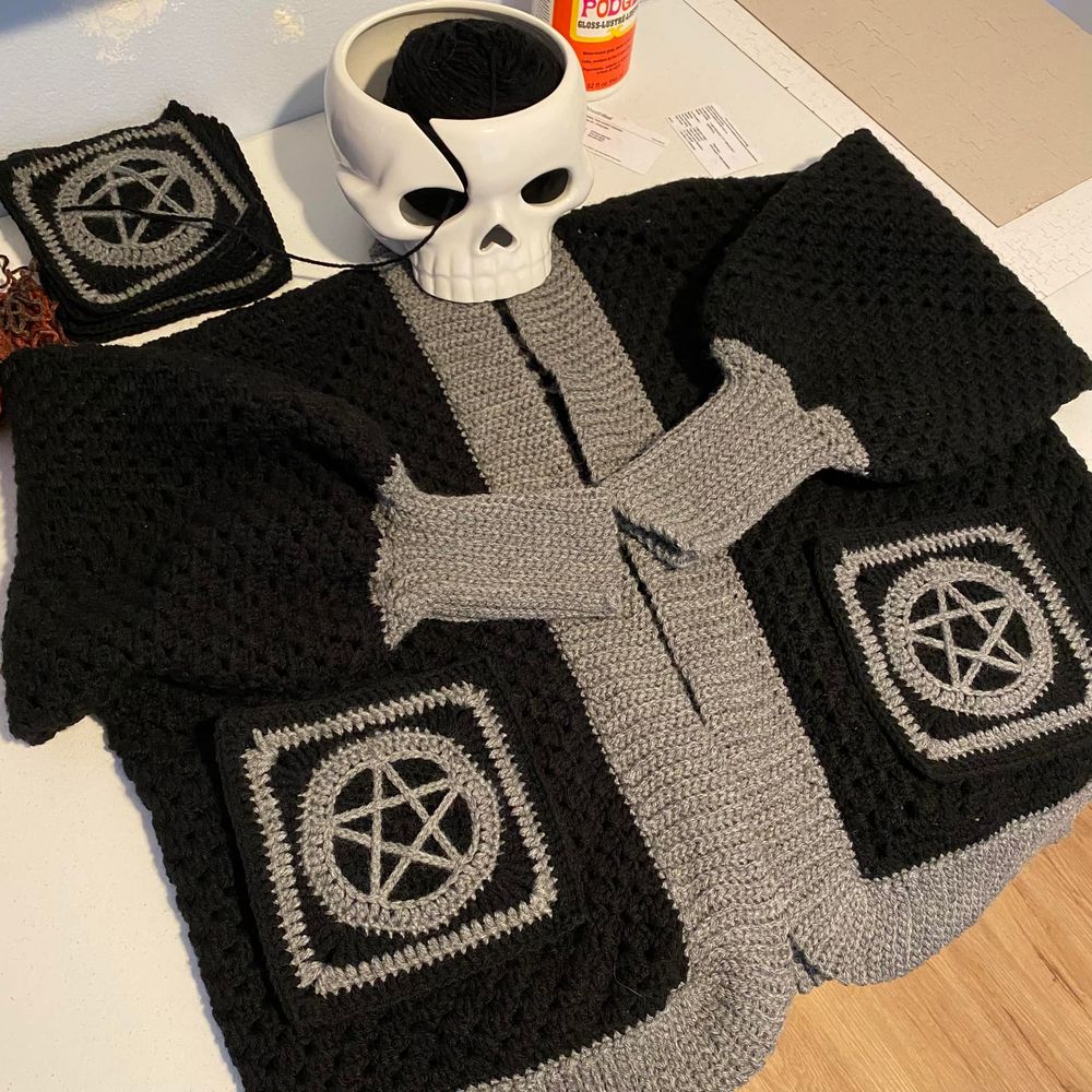 Onyx Blessed Be Cardigan