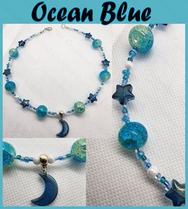 Ocean Blue Moon Necklace
