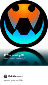 CinderWing3D Authorized Seller Badge