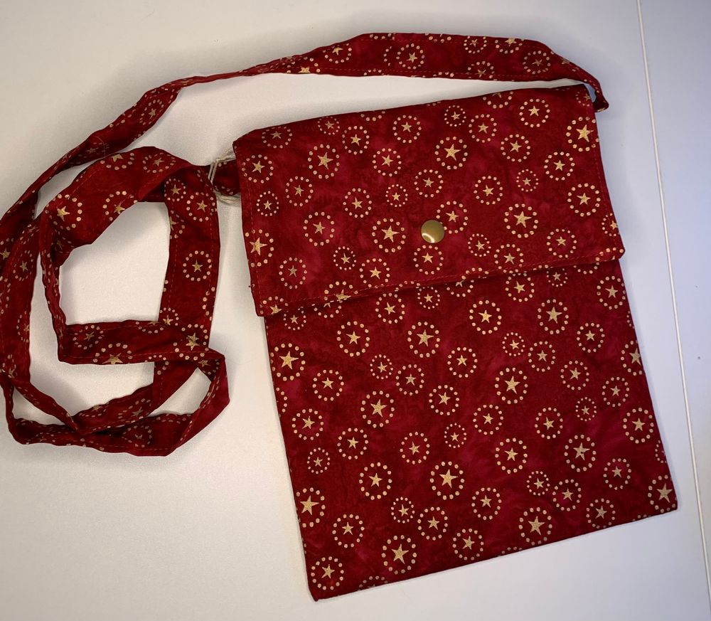 Red Golden Stars Simple Crossbody Bag