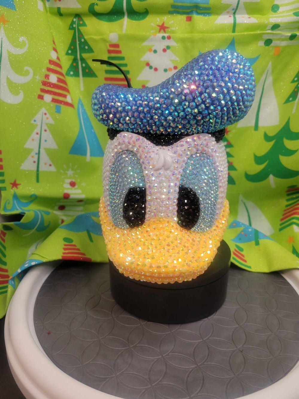Hand Rhinestoned Donald D