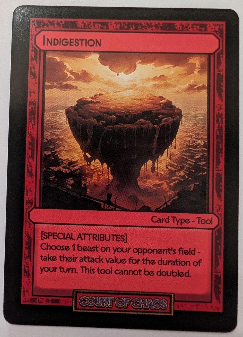 Indigestion - Divorced Dads Court of Chaos Deck Card