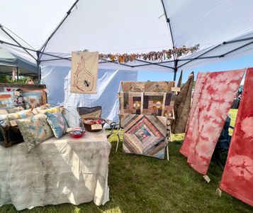 Selling my wares at the Vermont Queer Arts Festival 