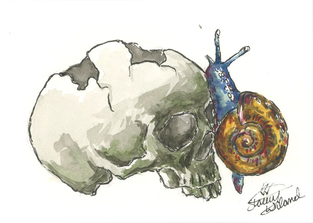 Spiraling Journey - Original Watercolor Painting