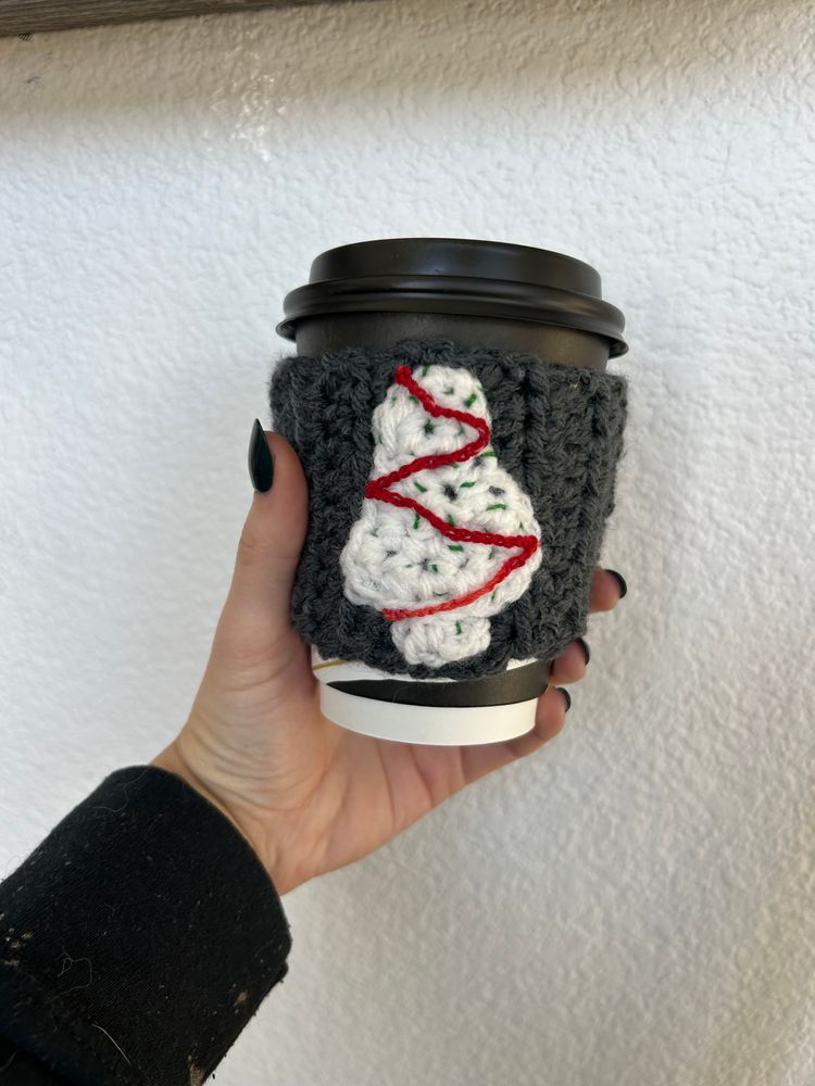 Crochet coffee cozy 