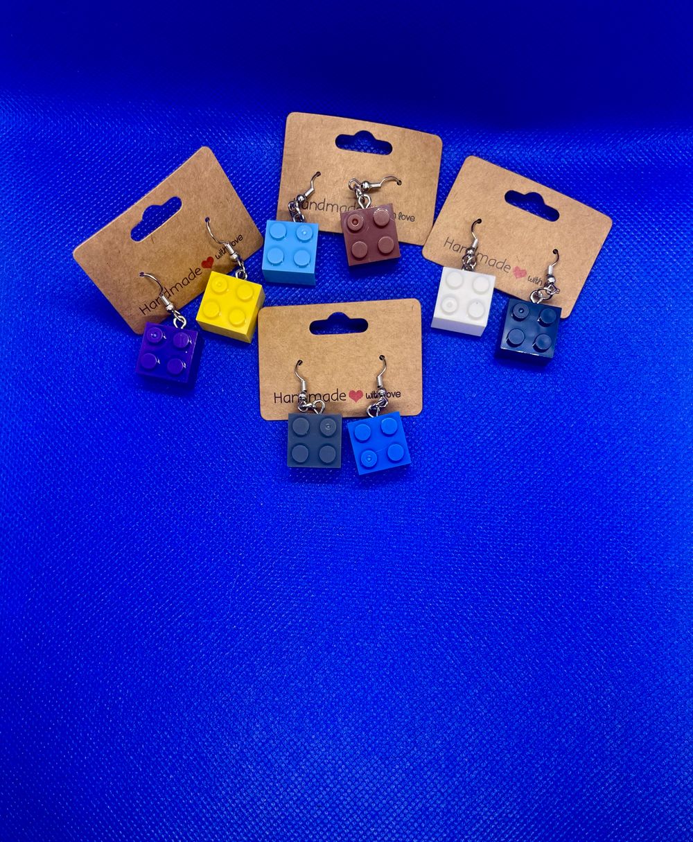 Lego earrings 
