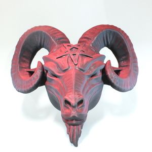 Head Only - Red/Black Silk