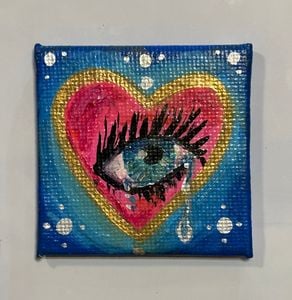 2x2 blue background silver accents