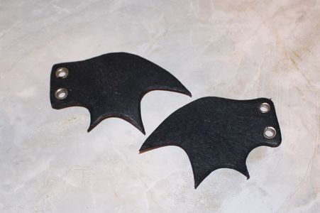 Back view of Purple Bat Wings
