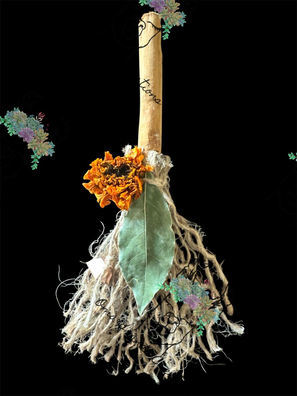 A Golden Guard At Every Door Broom