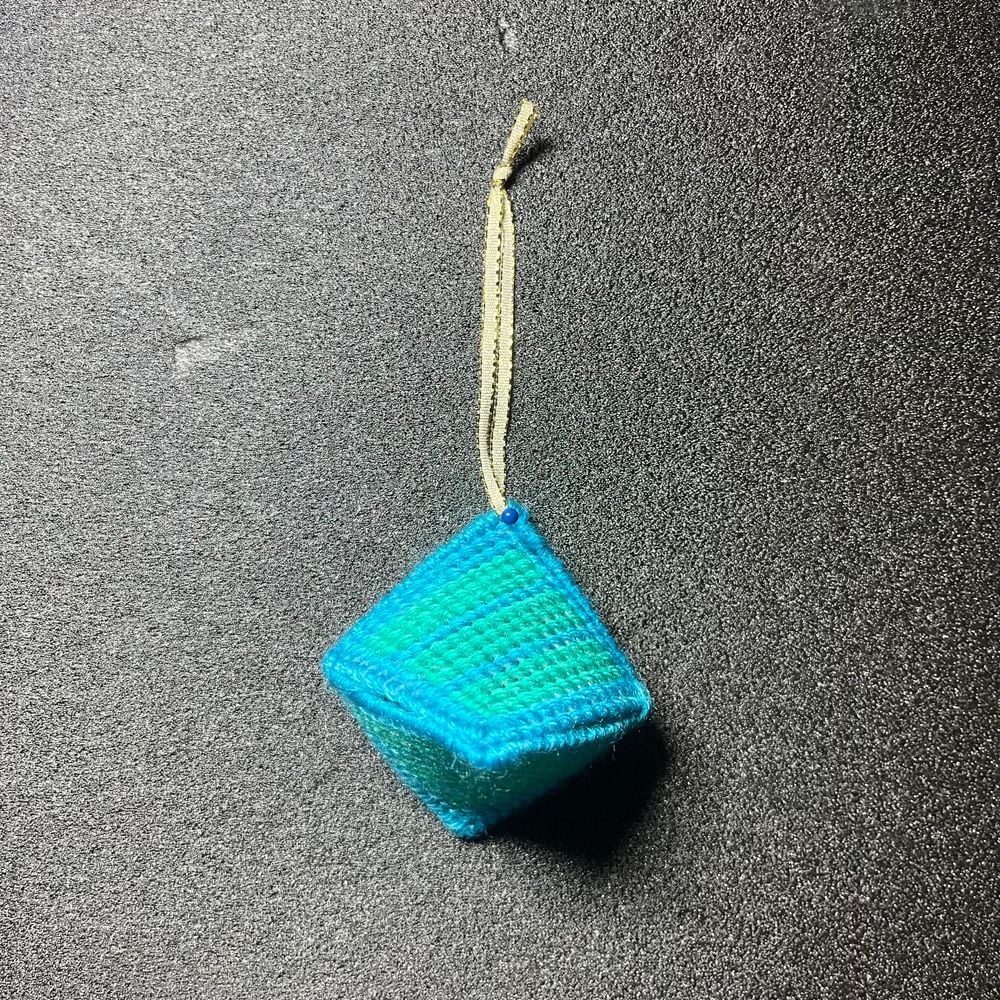 Christmas Tree Candy Holder - Blue and Green