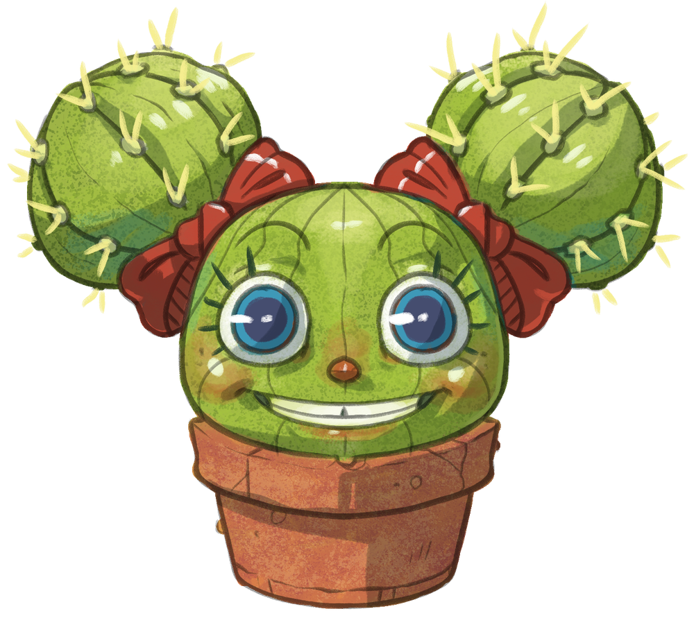 Cactus GIrl Sticker