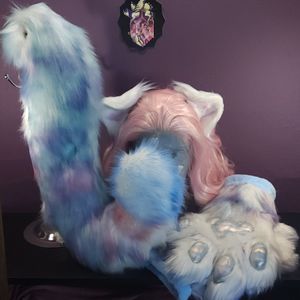 Simple Snow Leopard Tail, ears and handpaws