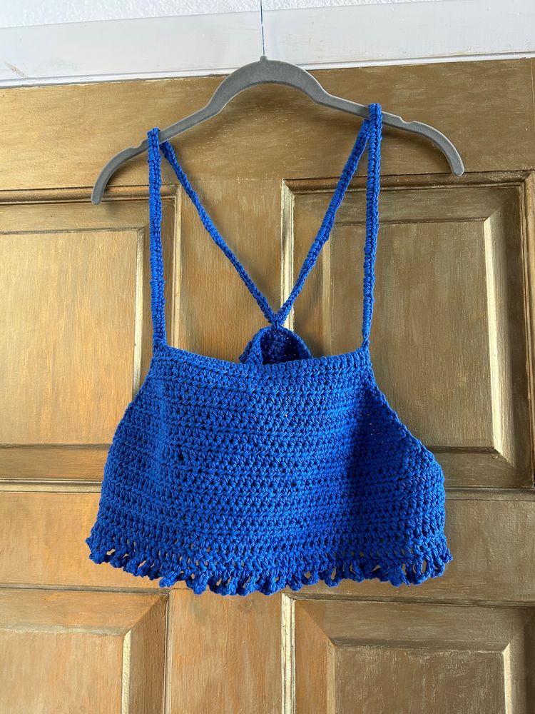Crochet festival crop top