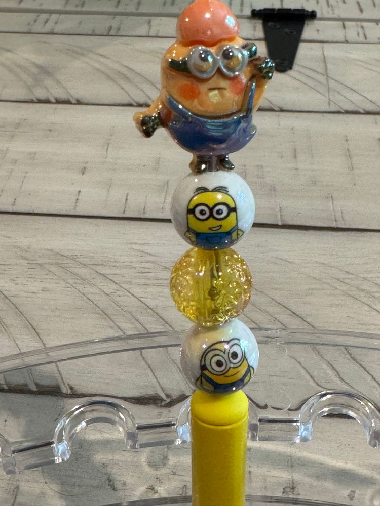 Cute Minion Beaded Pen