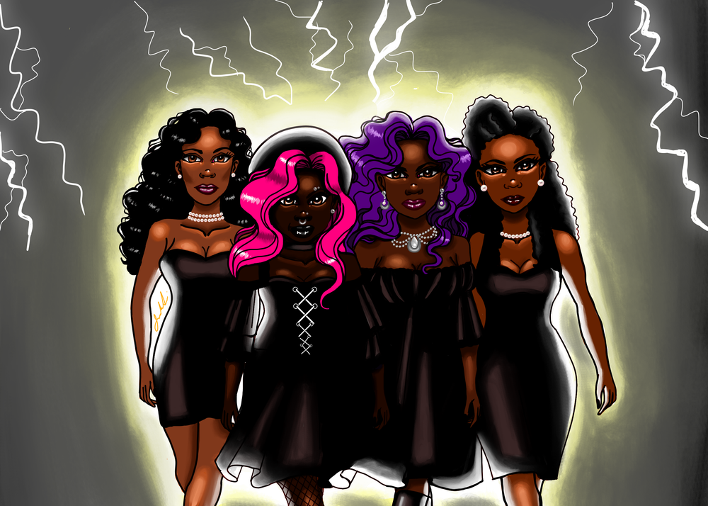 "Motor City Witches" Character and Book Illustration Prints 