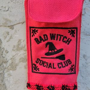 Handmade witch cellphone carrier, will fit Smaller iPhones / Android phones 