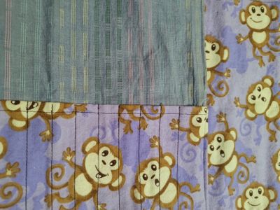 Monkeys dancing in purple 