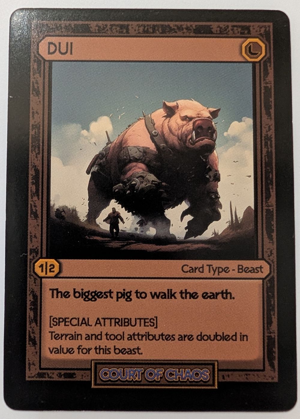 DUI - Divorced Dads Court of Chaos Deck Card