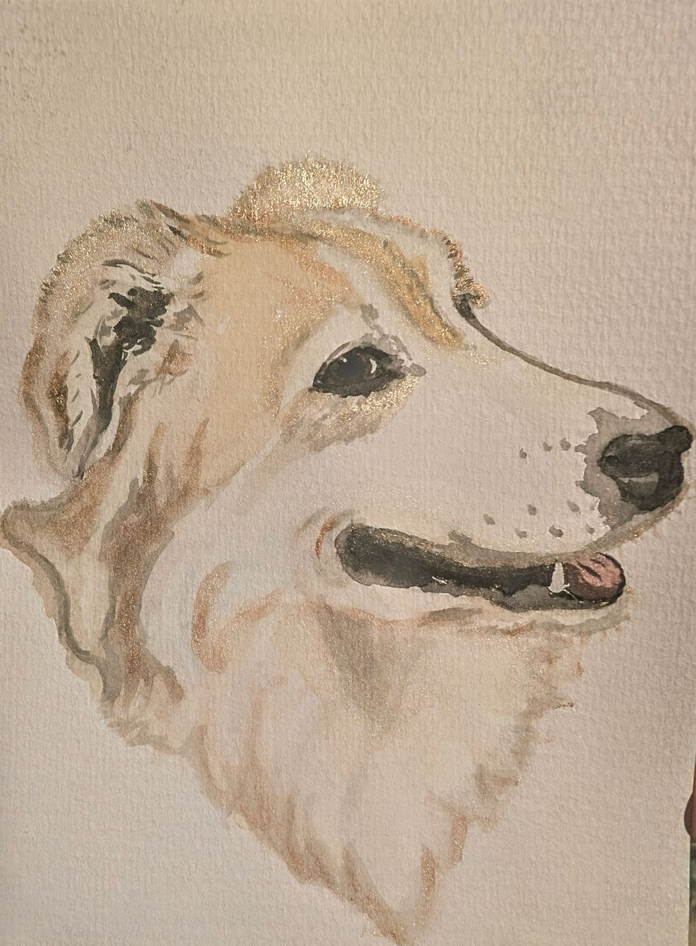 Chaos Watercolor Custom Pet Portrait — Hand-Painted Original (5×7 or 8×11)