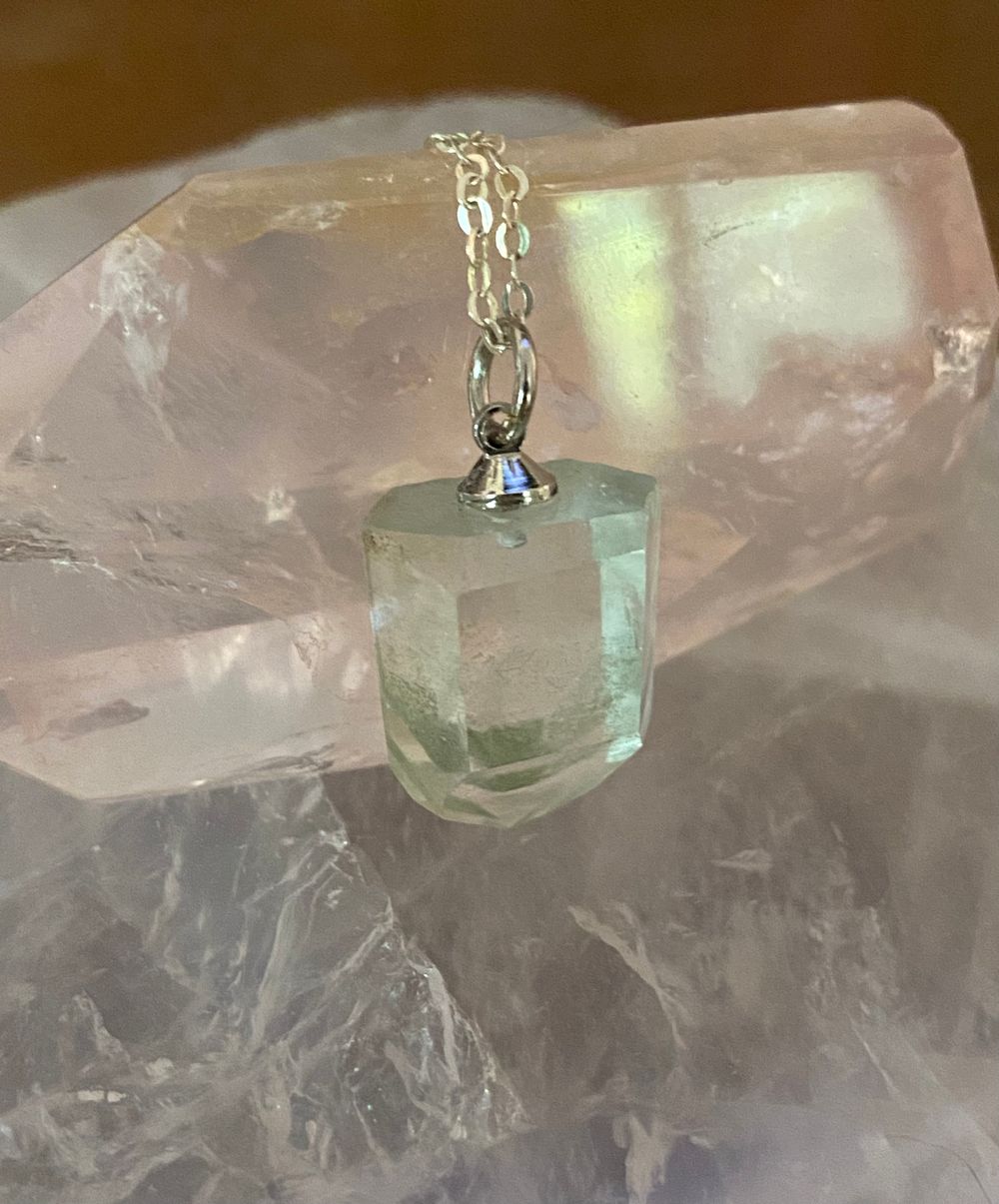 Chlorite in Quartz Necklace